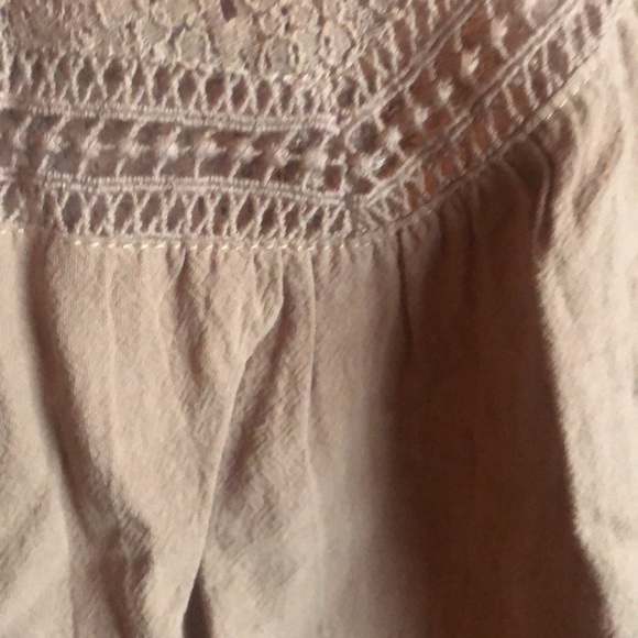 New! Never worn Size small light brown lightweight long sleeveish pretty top - Picture 6 of 7